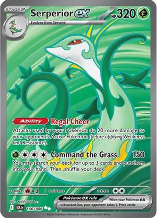 Serperior ex (156/086) Holofoil [SV: Black Bolt]