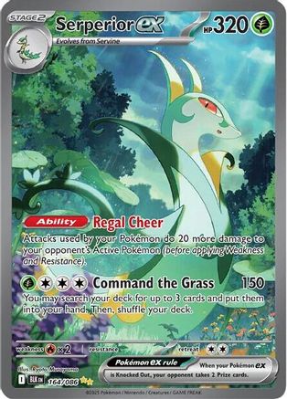 Serperior ex (164/086) Holofoil [SV: Black Bolt]