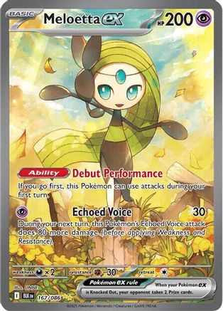 Meloetta ex (167/086) Holofoil [SV: Black Bolt]