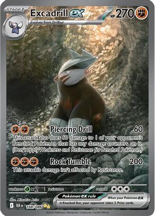Excadrill ex (168/086) Holofoil [SV: Black Bolt]