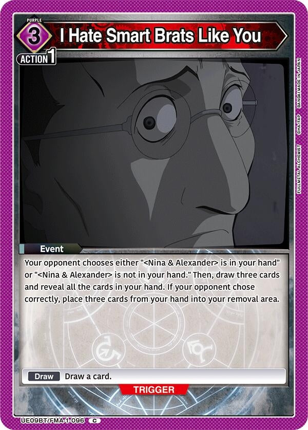 I Hate Smart Brats Like You (UE09BT/FMA-1-096) (UE09BT: FULLMETAL ALCHEMIST)