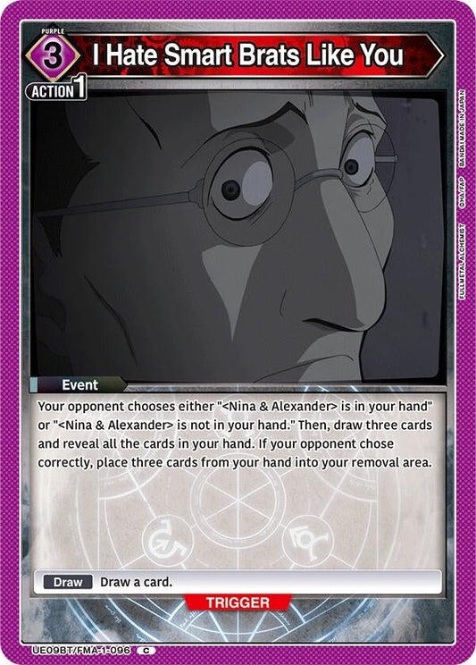 I Hate Smart Brats Like You (UE09BT/FMA-1-096) (UE09BT: FULLMETAL ALCHEMIST)