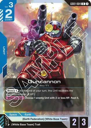 Guncannon (GD01-004) Holofoil [Newtype Rising]