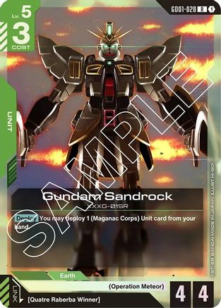 Gundam Sandrock (GD01-028) Holofoil [Newtype Rising]