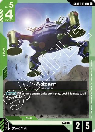 Adzam (GD01-038)  [Newtype Rising]