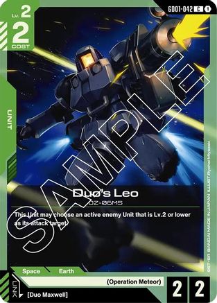 Duo's Leo (GD01-042)  [Newtype Rising]
