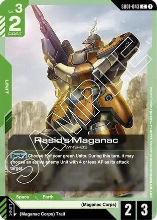 Rasid's Maganac (GD01-043)  [Newtype Rising]