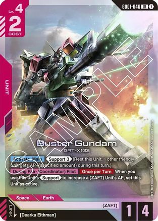 Buster Gundam (GD01-046) Holofoil [Newtype Rising]