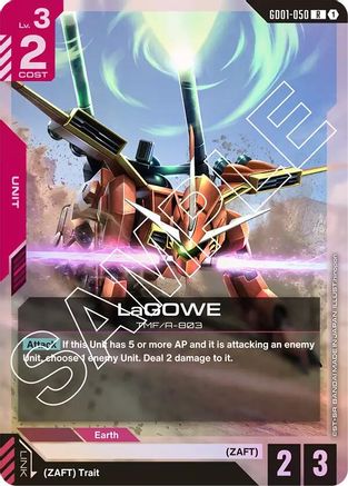 LaGOWE (GD01-050) Holofoil [Newtype Rising]