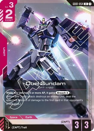 Duel Gundam (GD01-054) Holofoil [Newtype Rising]