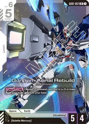 Gundam Aerial Rebuild (GD01-067) Holofoil [Newtype Rising]