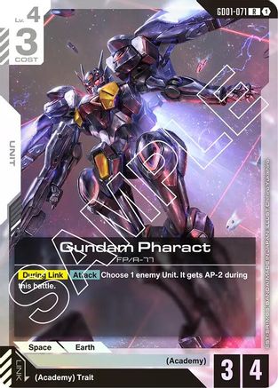 Gundam Pharact (GD01-071) Holofoil [Newtype Rising]