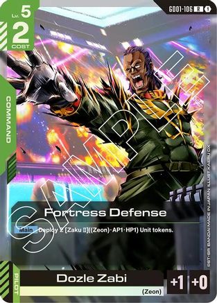 Fortress Defense (GD01-106) Holofoil [Newtype Rising]
