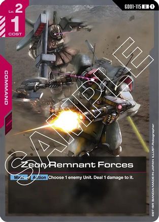 Zeon Remnant Forces (GD01-115)  [Newtype Rising]
