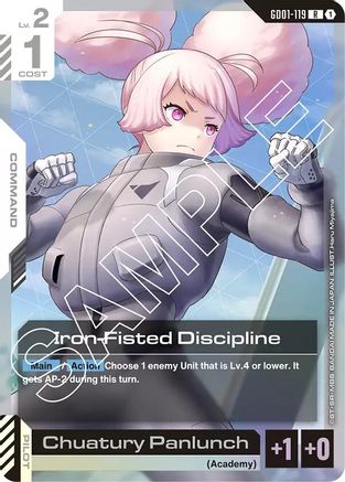 Iron-Fisted Discipline (GD01-119) Holofoil [Newtype Rising]