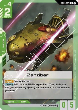 Zanzibar (GD01-125)  [Newtype Rising]