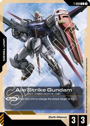 Aile Strike Gundam (T-008) Token (T-008)  [Newtype Rising]