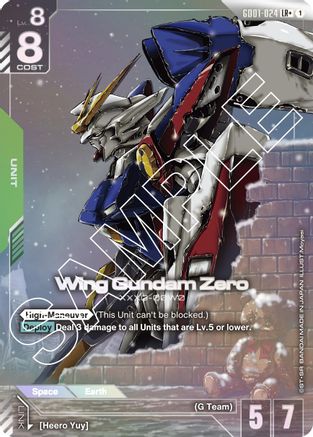 Wing Gundam Zero (LR+) (GD01-024) Holofoil [Newtype Rising]