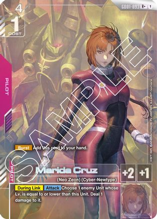 Marida Cruz (R+) (GD01-093) Holofoil [Newtype Rising]