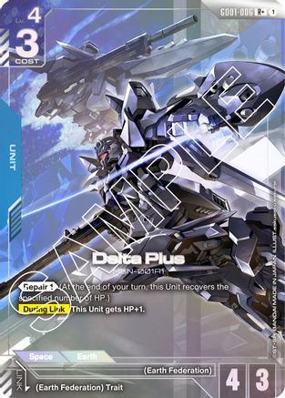 Delta Plus (R+) (GD01-006) Holofoil [Newtype Rising]