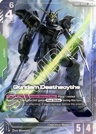 Gundam Deathscythe (GD01-025) (LR+) (GD01-025) Holofoil [Newtype Rising]
