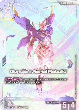 Gundam Aerial Rebuild (LR+) (GD01-067) Holofoil [Newtype Rising]