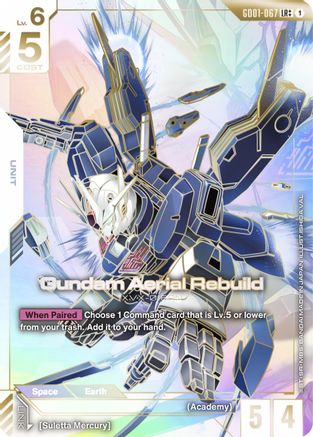 Gundam Aerial Rebuild (LR++) (GD01-067) Holofoil [Newtype Rising]
