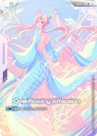 Overflowing Affection (U+) (GD01-118) Holofoil [Newtype Rising]