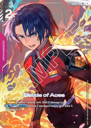 Battle of Aces (R+) (GD01-111) Holofoil [Newtype Rising]