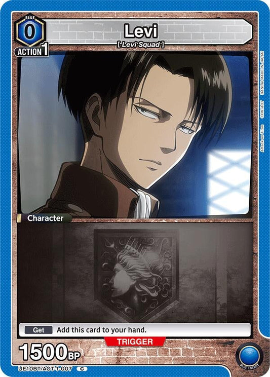 Levi (007) (Box Topper Foil) (UE10BT/AOT-1-007) (UE10BT: Attack on Titan)