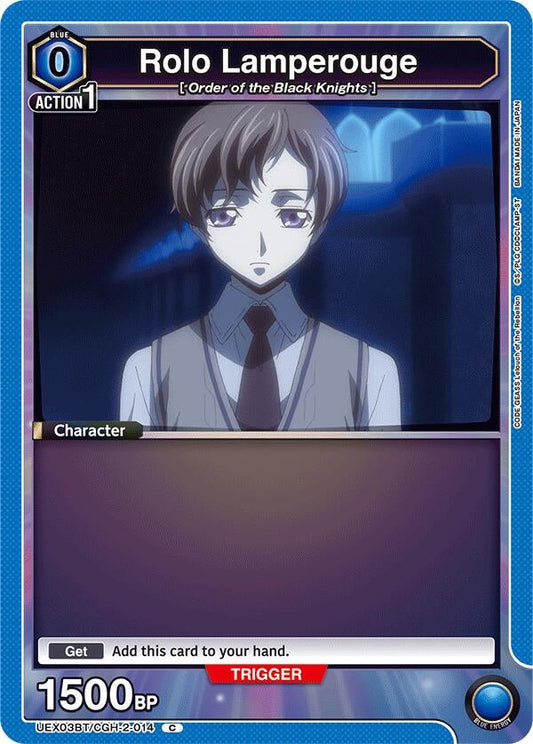 Rolo Lamperouge (014) (Box Topper Foil) (UEX03BT/CGH-2-014) (UEX03BT: CODE GEASS: Lelouch of the Rebellion Vol.2)