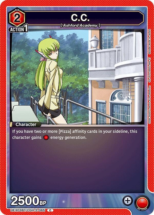 C.C. (065) (Box Topper Foil) (UEX03BT/CGH-2-065) (UEX03BT: CODE GEASS: Lelouch of the Rebellion Vol.2)