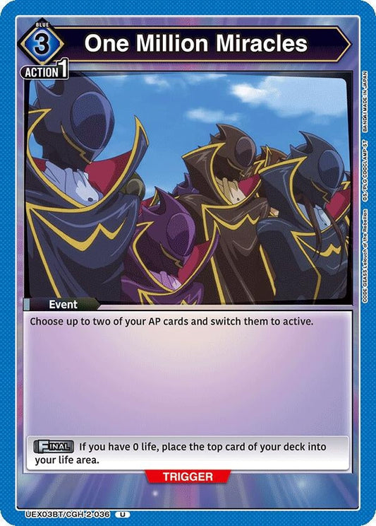 One Million Miracles (UEX03BT/CGH-2-036) (UEX03BT: CODE GEASS: Lelouch of the Rebellion Vol.2)