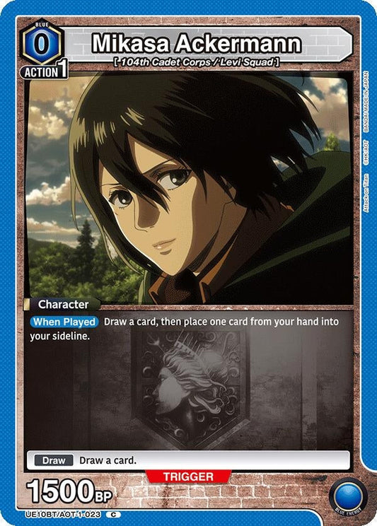 Mikasa Ackermann (023) (UE10BT/AOT-1-023) (UE10BT: Attack on Titan)