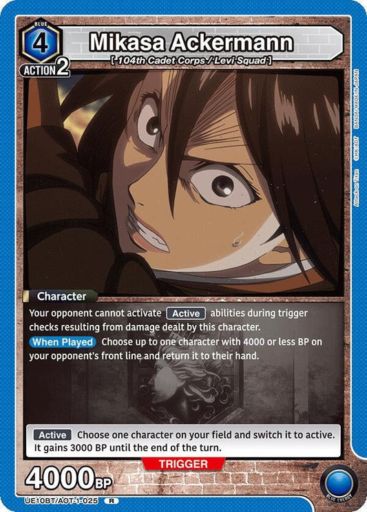 Mikasa Ackermann (025) (UE10BT/AOT-1-025) (UE10BT: Attack on Titan)