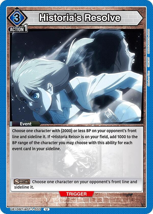 Historia's Resolve (UE10BT/AOT-1-033) (UE10BT: Attack on Titan)