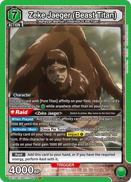 Zeke Jaeger (Beast Titan) (UE10BT/AOT-1-048) (UE10BT: Attack on Titan)