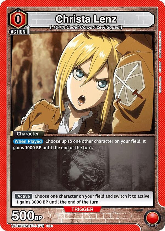 Christa Lenz (UE10BT/AOT-1-078) (UE10BT: Attack on Titan)