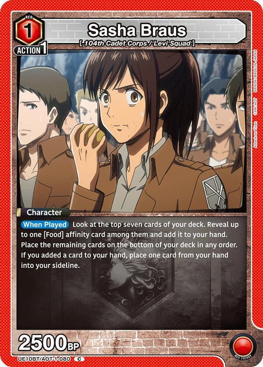 Sasha Braus (080) (UE10BT/AOT-1-080) (UE10BT: Attack on Titan)