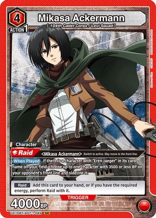 Mikasa Ackermann (089) (UE10BT/AOT-1-089) [UE10BT: Attack on Titan] Foil