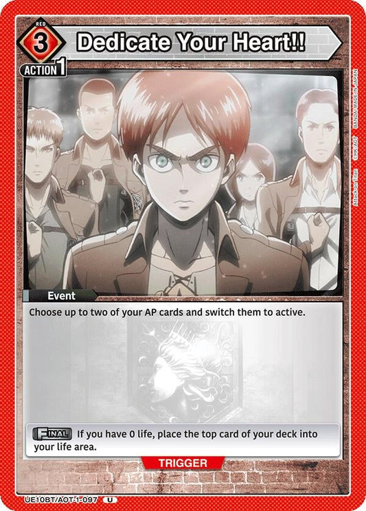 Dedicate Your Heart!! (UE10BT/AOT-1-097) (UE10BT: Attack on Titan)
