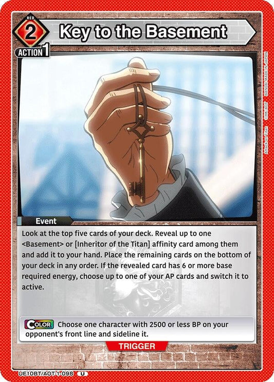 Key to the Basement (UE10BT/AOT-1-098) (UE10BT: Attack on Titan)