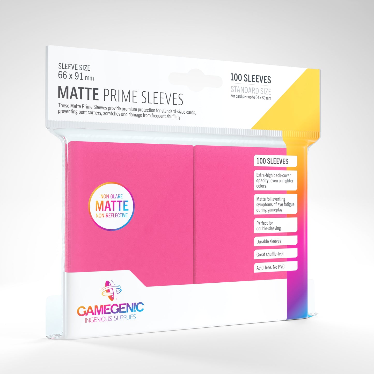 Gamegenic Matte Prime Sleeves 100