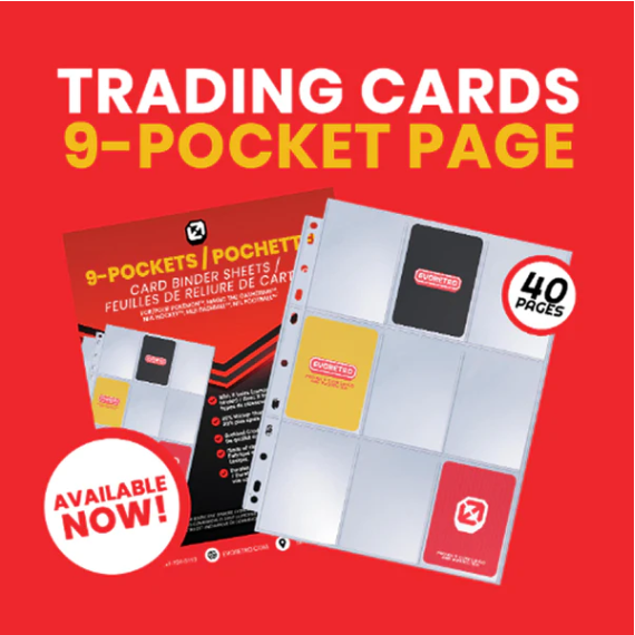 Evoretro: 9 Pocket Binder Pages (TCG) 40-Pack
