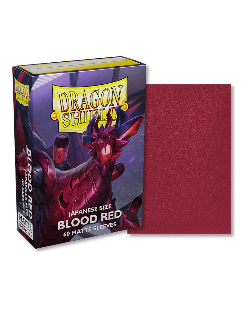 Dragon Shield - 60ct Japanese Size - Blood Red Matte