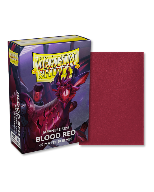 Dragon Shield - 60ct Japanese Size - Blood Red Matte