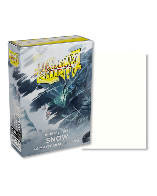 Dragon Shield - 60ct Japanese Size - Dual - Snow Matte