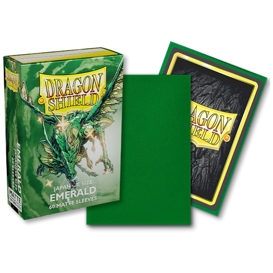 Dragon Shield - 60ct Japanese Size - Emerald Matte