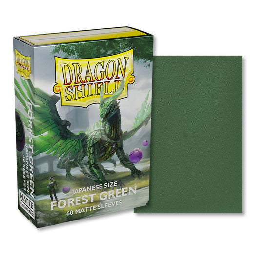 Dragon Shield - 60ct Japanese Size - Forest Green Matte