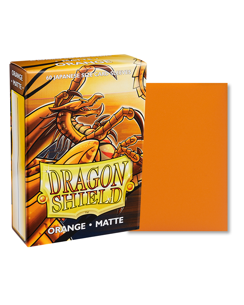 Dragon Shield - 60ct Japanese Size - Orange Matte